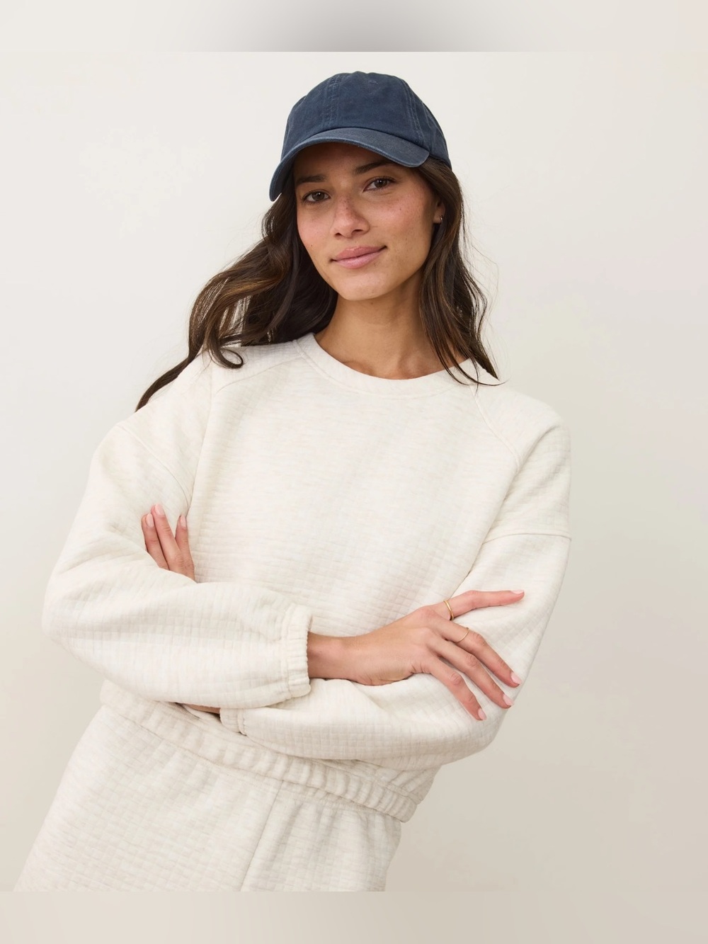NWT Marine Layer Corbet Quilted Crewneck